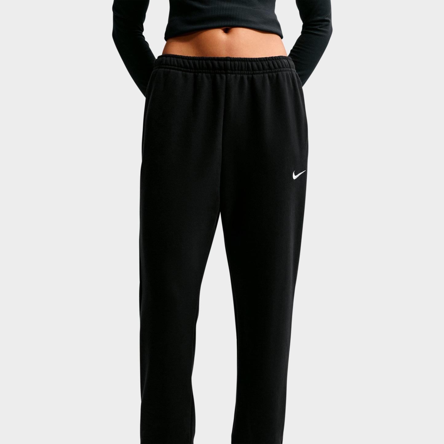 Women's Nithtke Studio Fleece Medium-Weight Mid-Rise Jogger Pants - Total Black/Sail