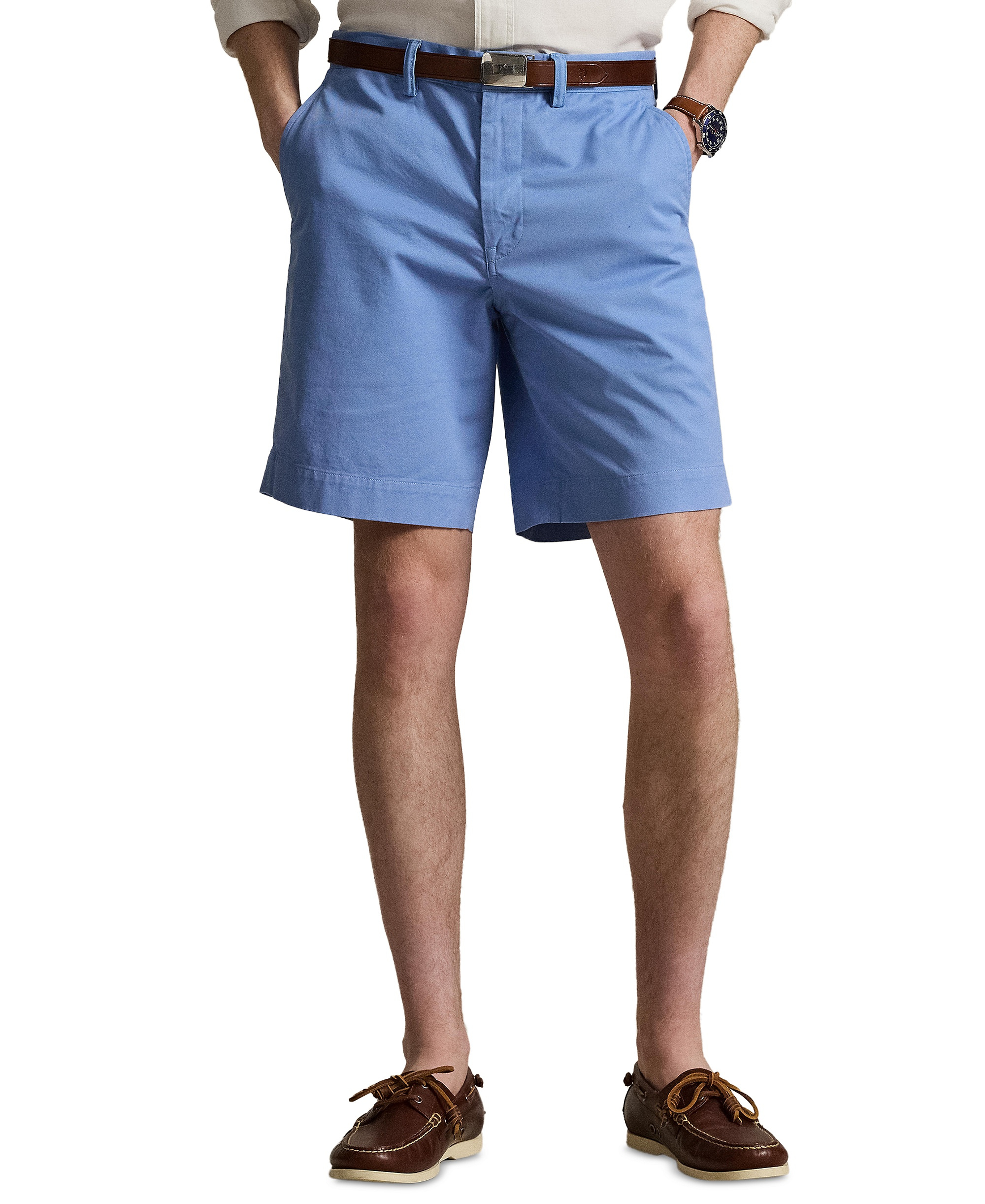Polo Ralph Lauren Men's Stretch Classic-Fit Chino Shorts, 9" inseam - Bristol Blue