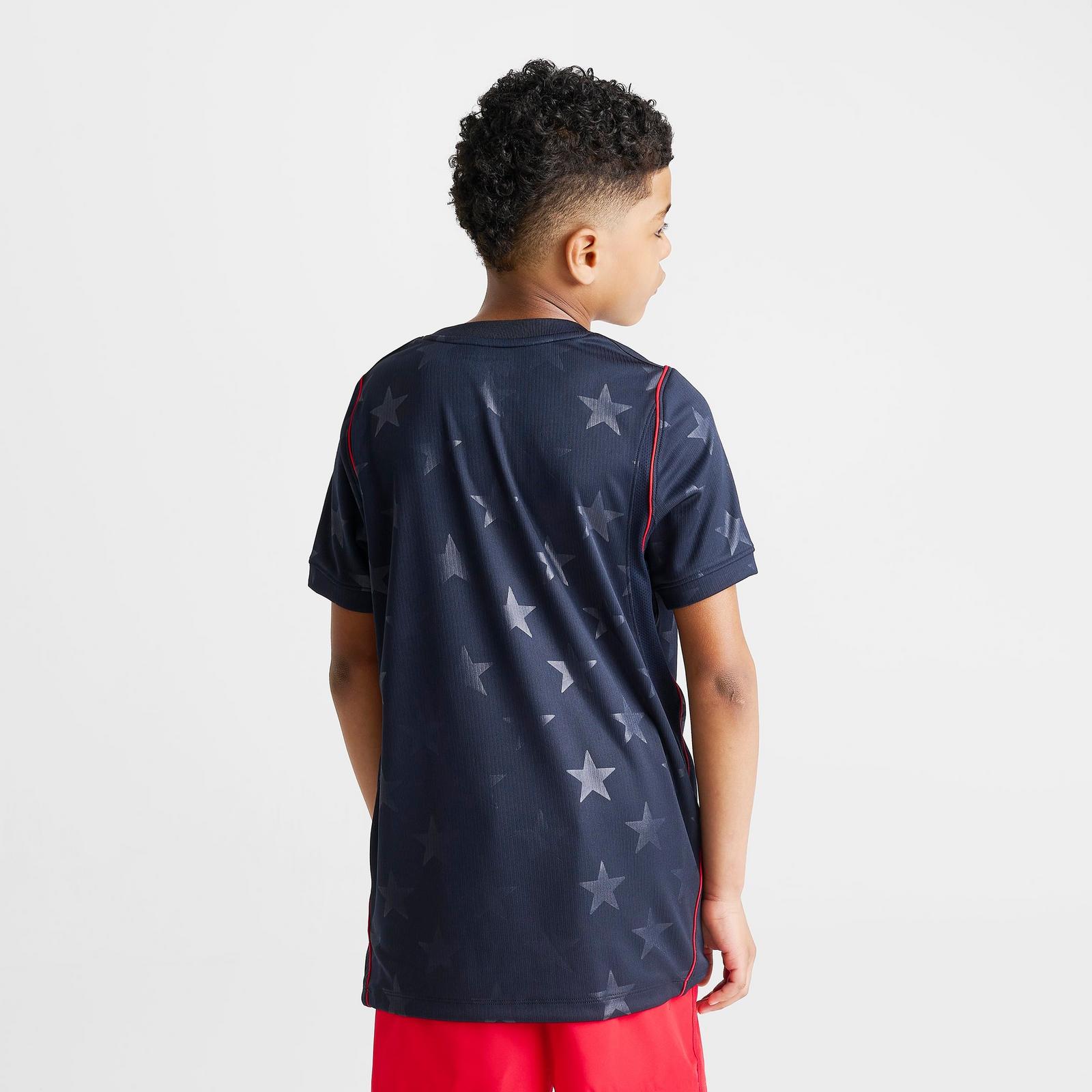 Big Kids' Nike USA 26 Stadium Away Dri-FIT Replica Soccer Jersey - Dark Obsidian/University Red