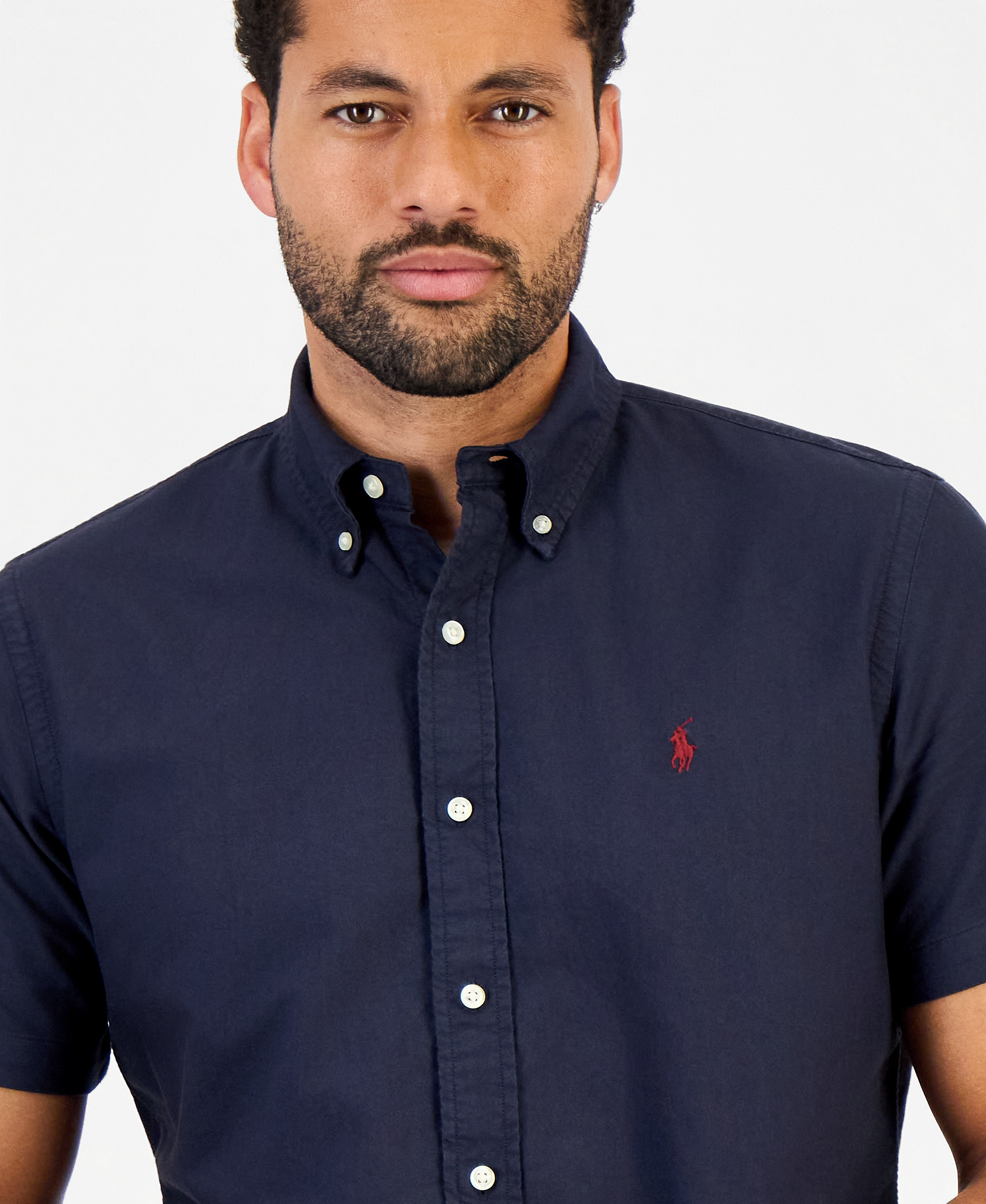 Polo Ralph Lauren Men's Garment-Dyed Oxford Shirt - Navy