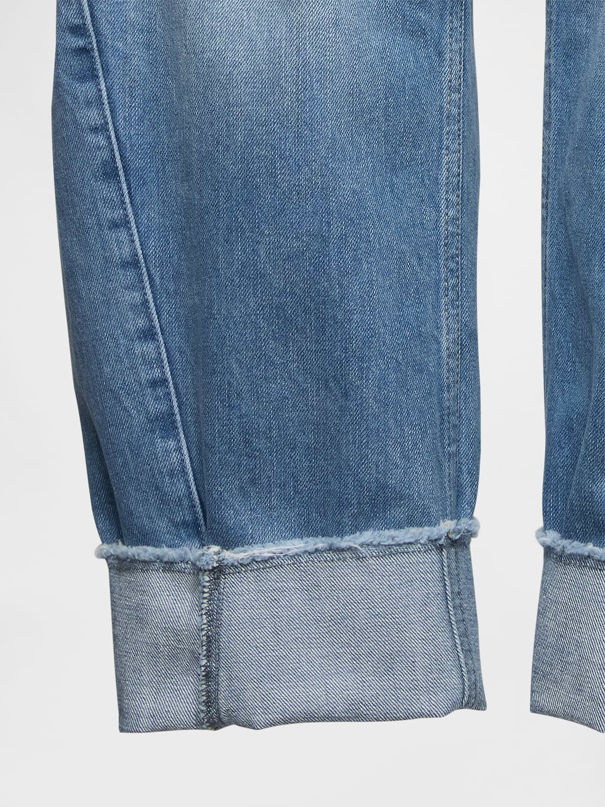 High Rise Barrel Jeans - Cuffed light indigo