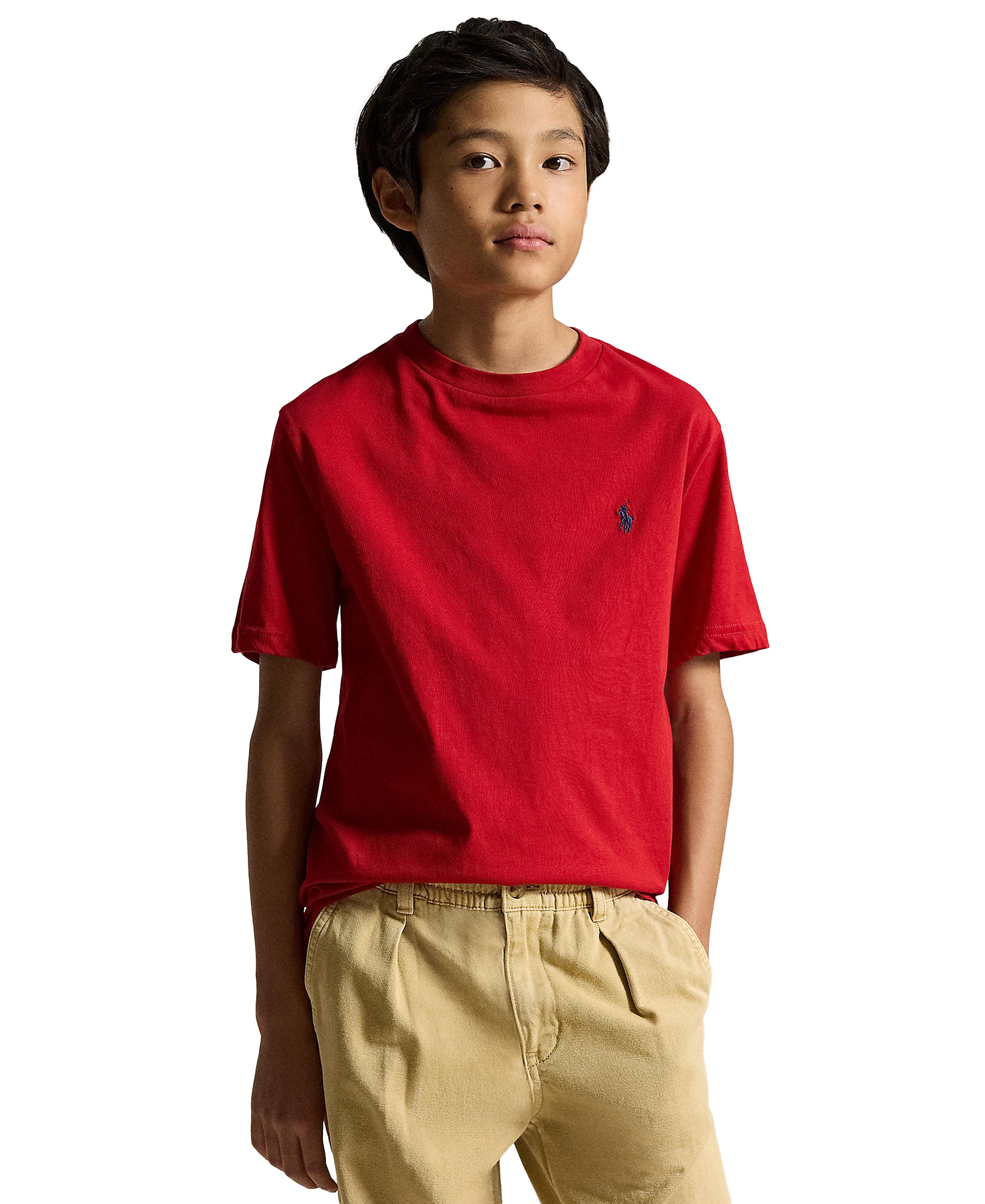 Polo Ralph Lauren Boys' 8-20 Cotton Jersey Crewneck T-Shirt - Rl 2000 Red