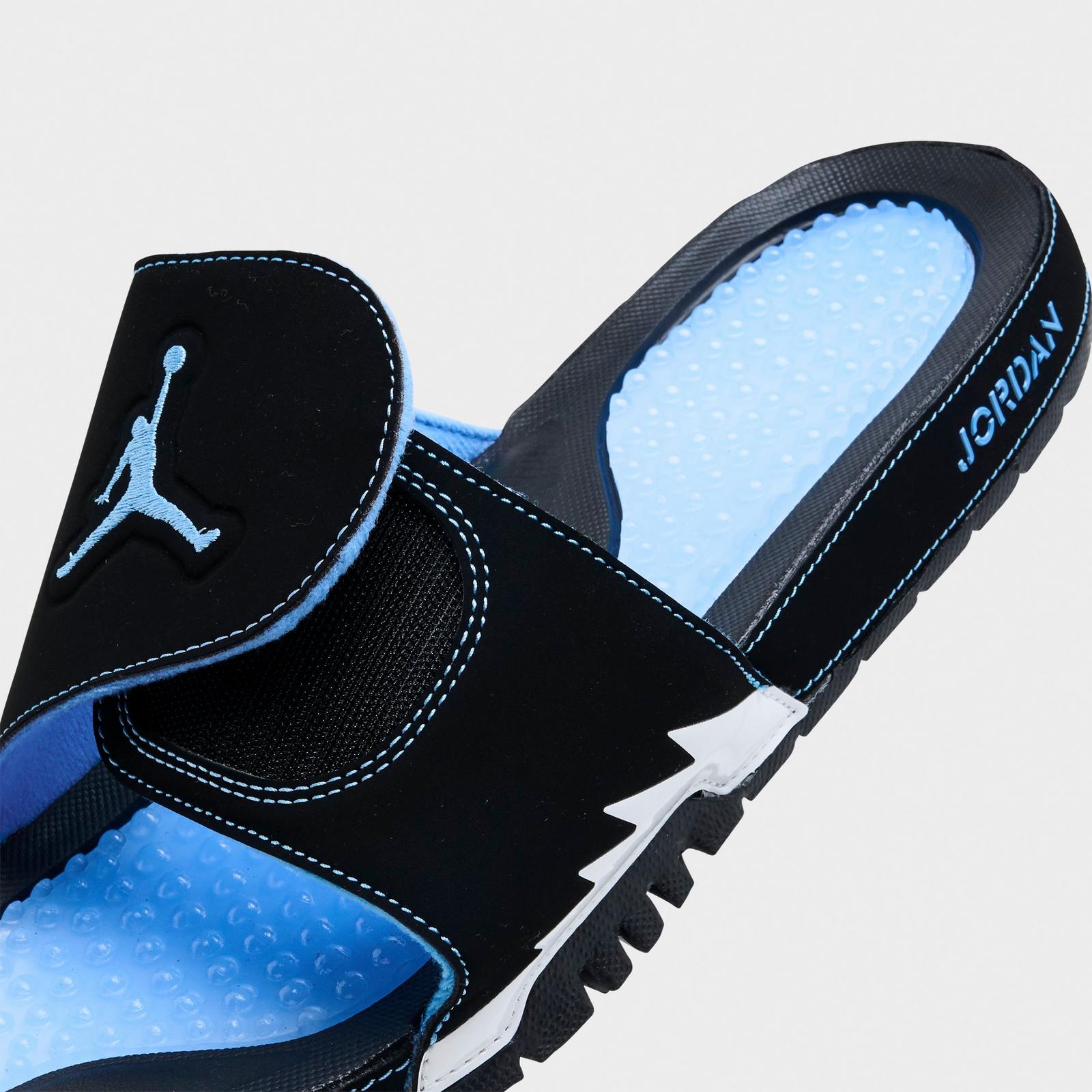 Men's Jordan Hydro V Retro Slide Sandals - Black/White/University Blue - view 3