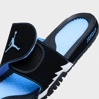 Men's Jordan Hydro V Retro Slide Sandals - Black/White/University Blue - view 3