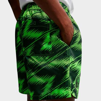 Men's Nike Club Nigeria Soccer Flow Shorts - Electric Green/Pro Green/Electric Green