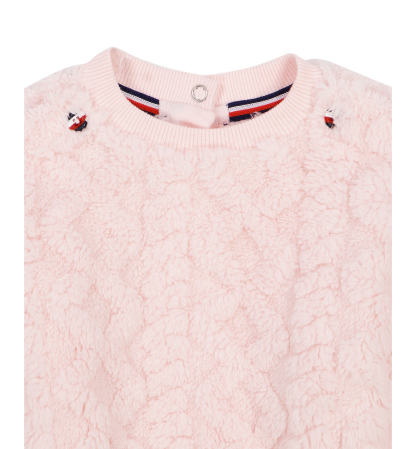 Tommy Hilfiger Baby Girls' Long-Sleeve Sherpa Top and Pants, 2-Piece Set - Light Pink