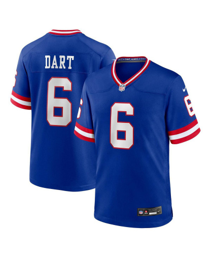 Nike Men's Jaxson Dart Royal New York Giants Alternate 2 Classic Game Jersey - Royal