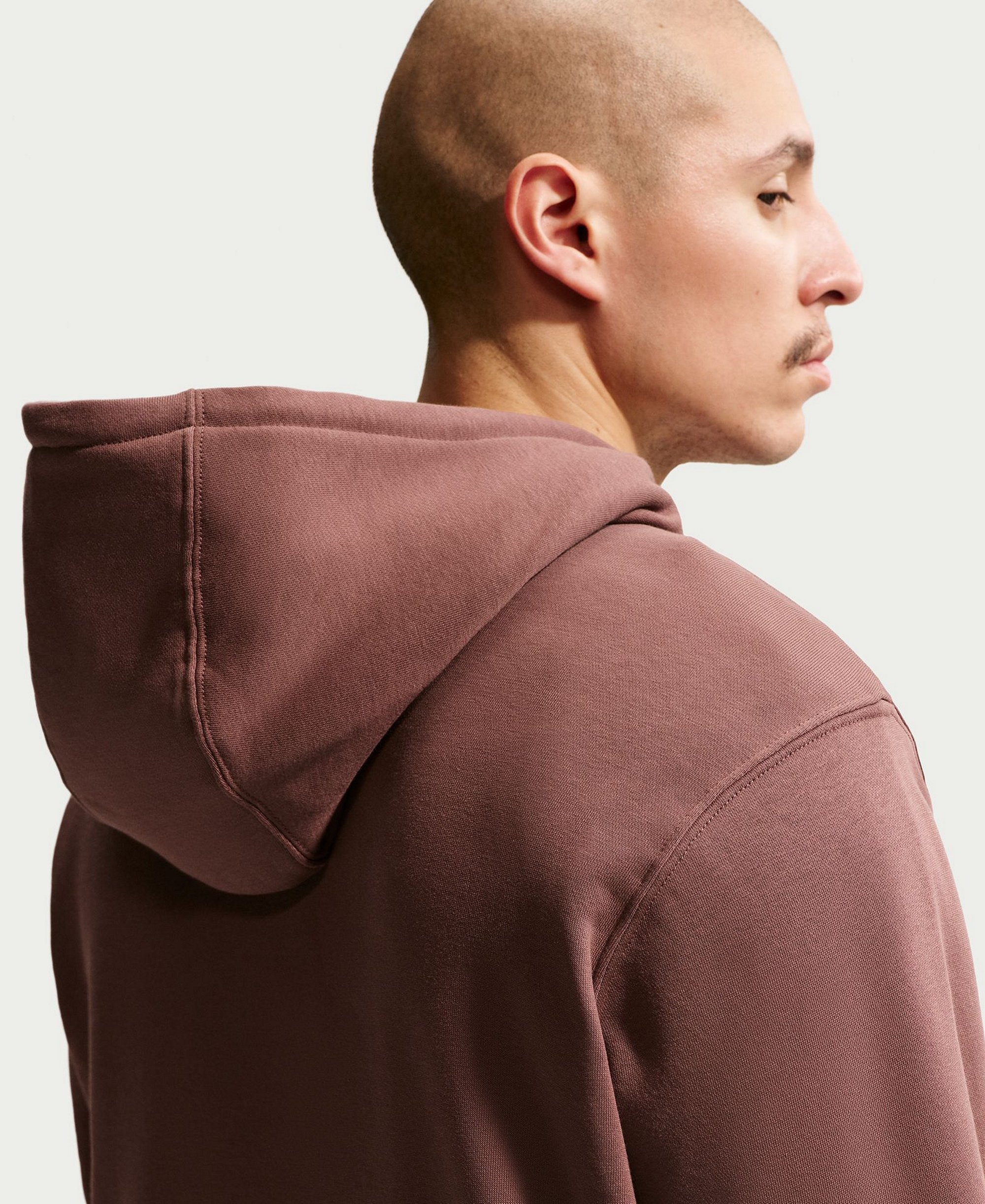 Nike Men's Club Pullover Fleece Hoodie Logo - Tattoo/White