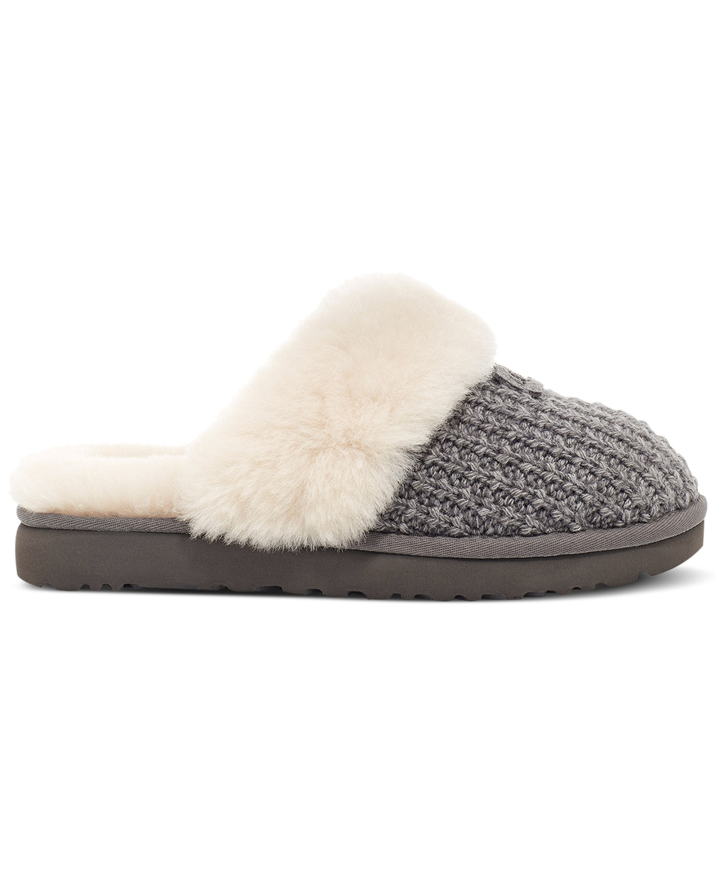 UGG® Women's Cozy Faux-Shearling Round Toe Slippers - Charcoal