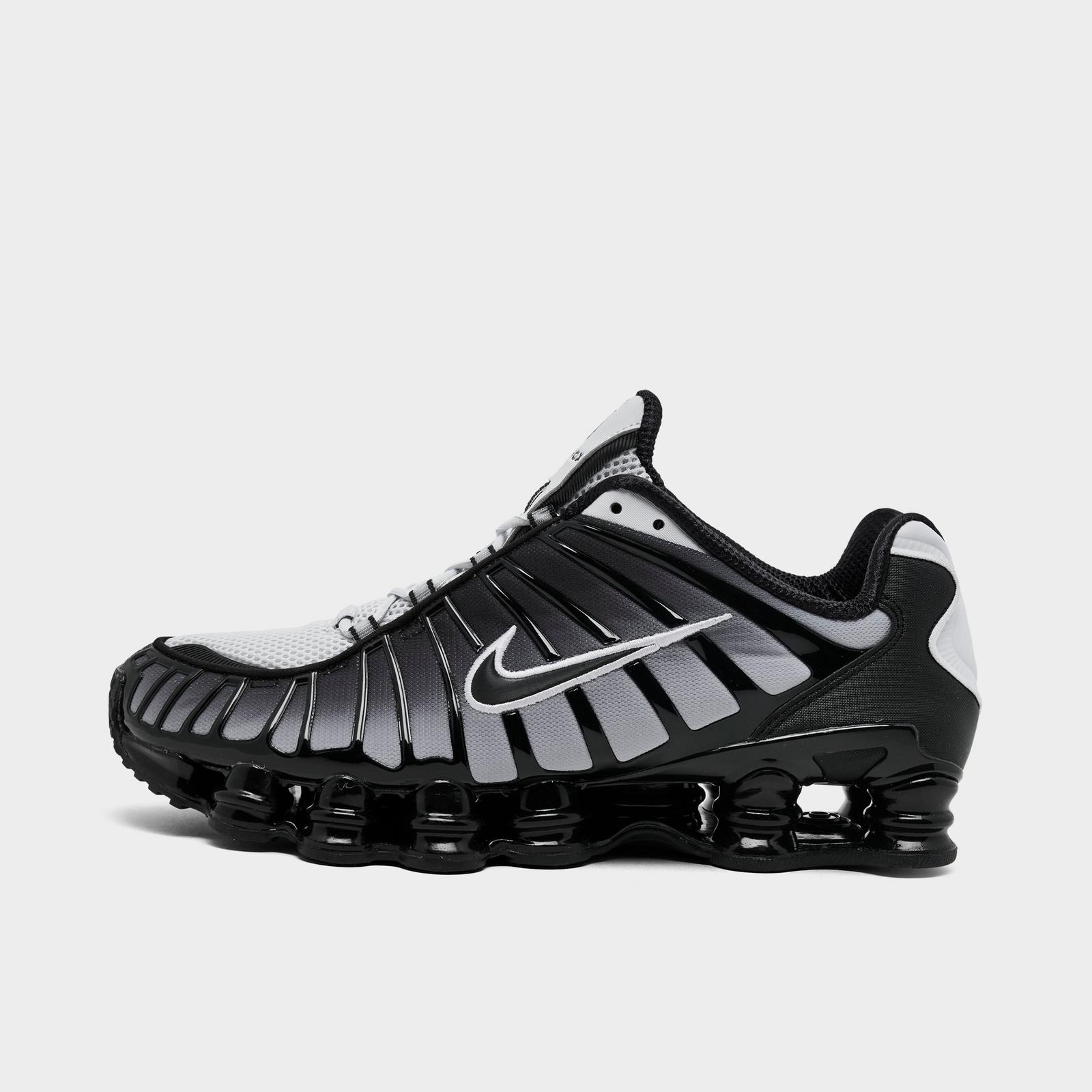 Men's Nike Shox TL Casual Shoes - Black/Pure Platinum/White