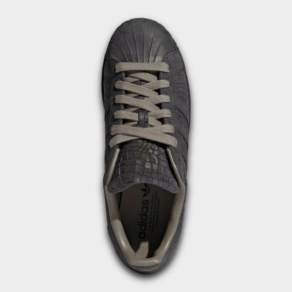 Men's adidas Originals Superstar II Casual Shoes - Part 1 - Utility Black/Grey/Clay - Top view