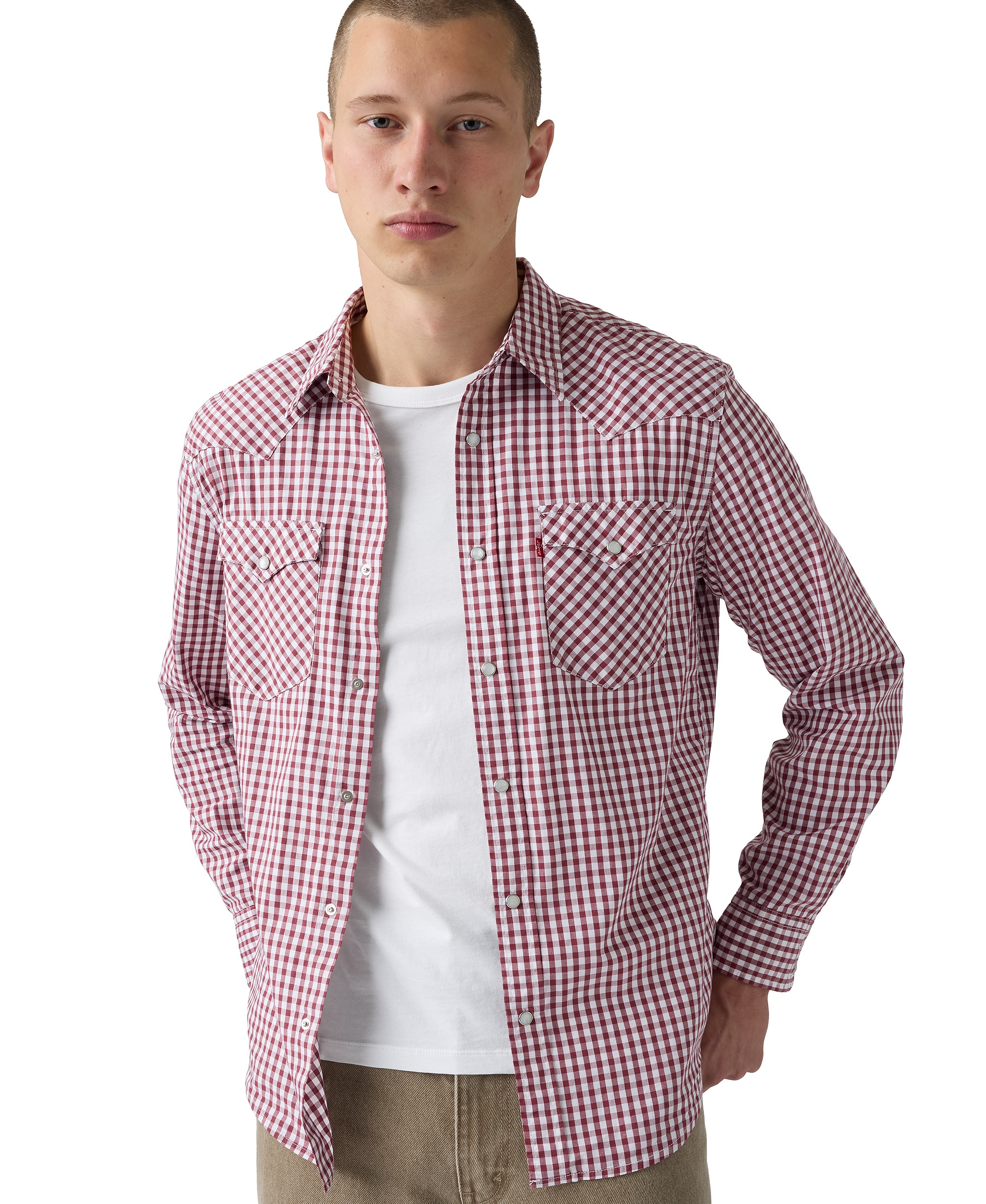 Levi's Men's Classic-Fit Western Shirt - Oxblood