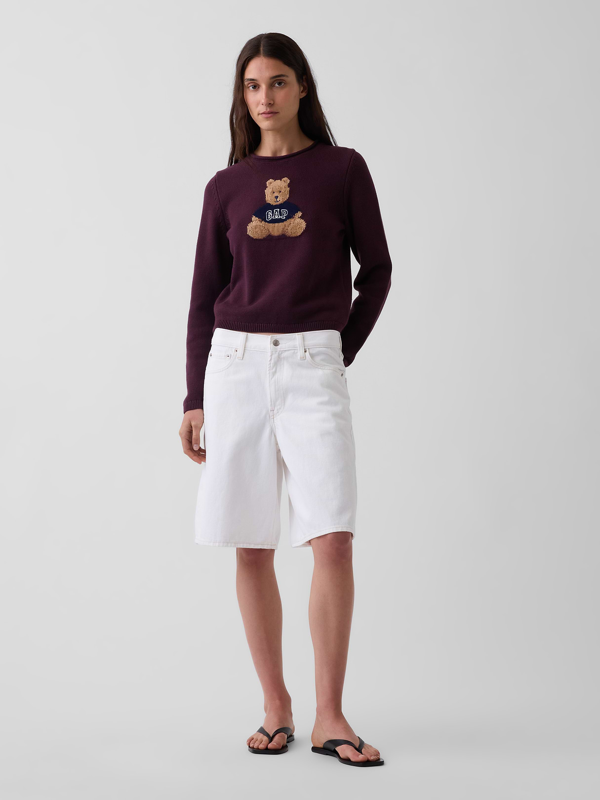 100% Cotton Rollneck Sweater - Bordeaux purple Brannan Bear