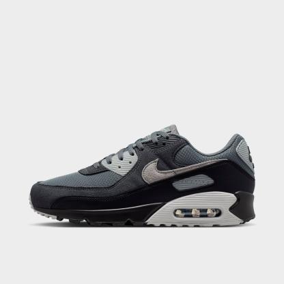 Men's Nithtke Air Max 90 Casual Shoes - Part 2 - Smoke Grey/Black/Dark Smoke Grey/Photon Dust - Left shoe facing left. Outside of the shoe.