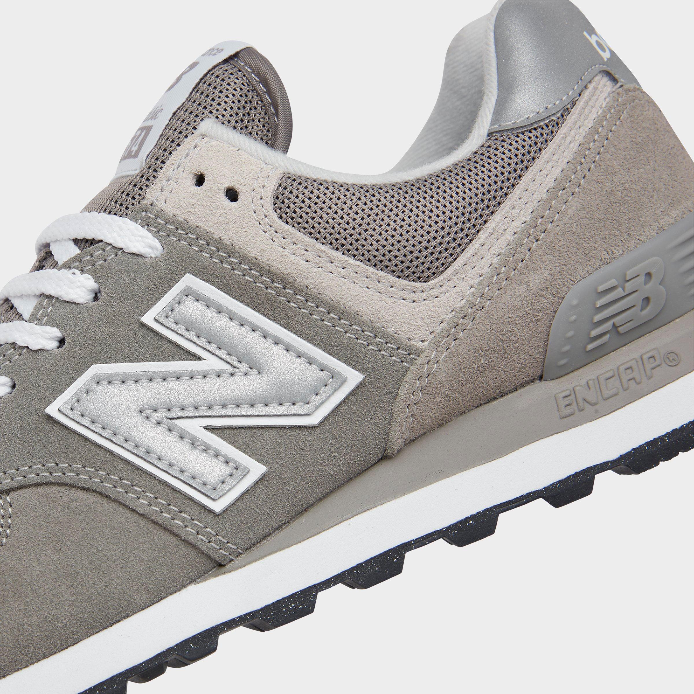 Women's New Balance 574 Casual Shoes - Grey/White - view 3