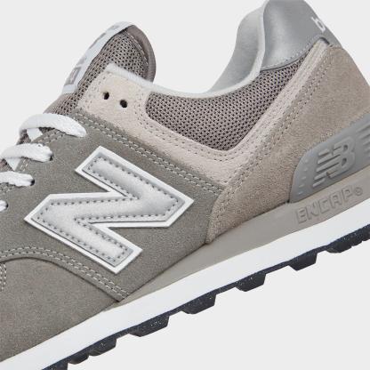 Women's New Balance 574 Casual Shoes - Grey/White - view 3
