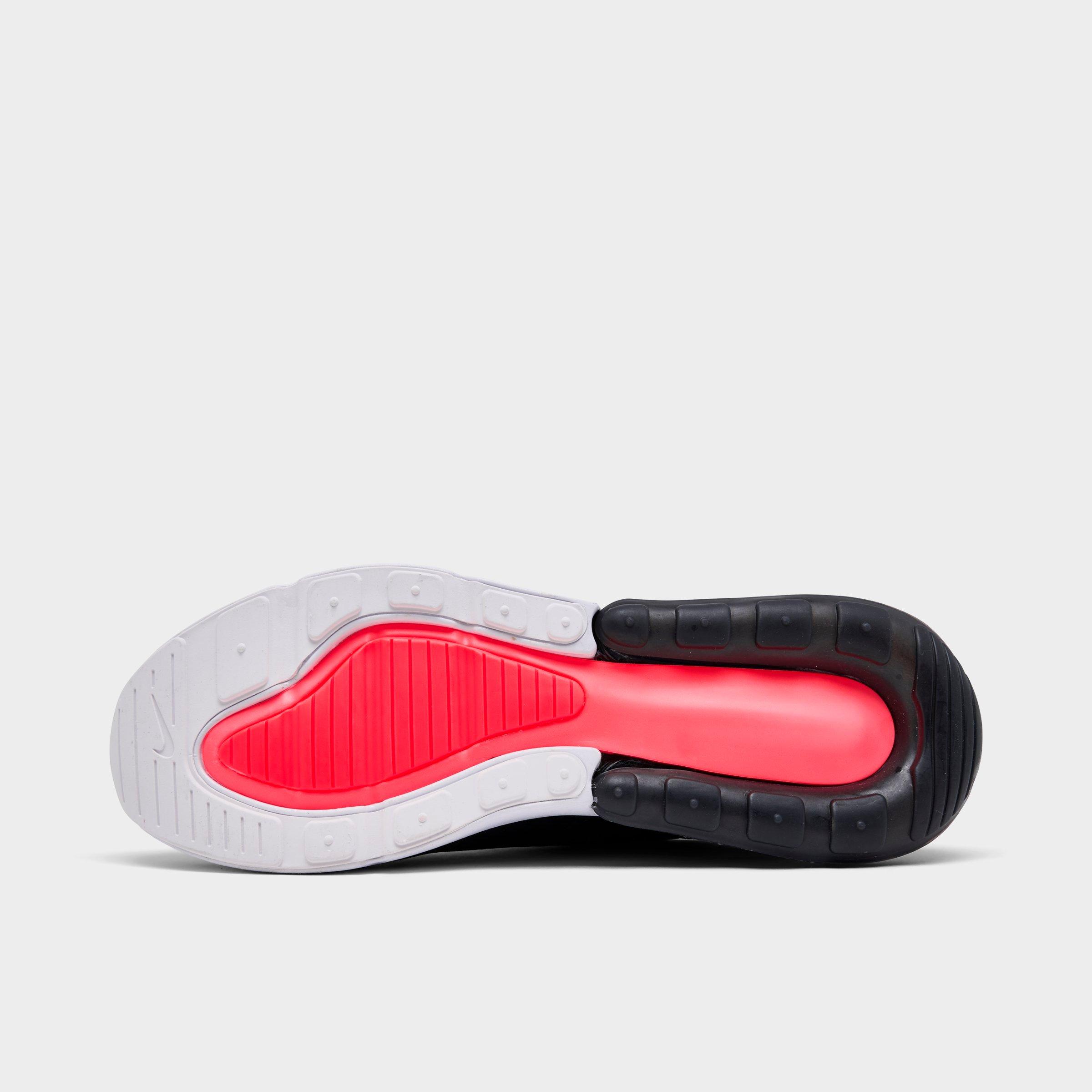 Men's Nithtke Air Max 270 Casual Shoes - Part 2 - Black/White/Solar Red/Anthracite - Bottom view