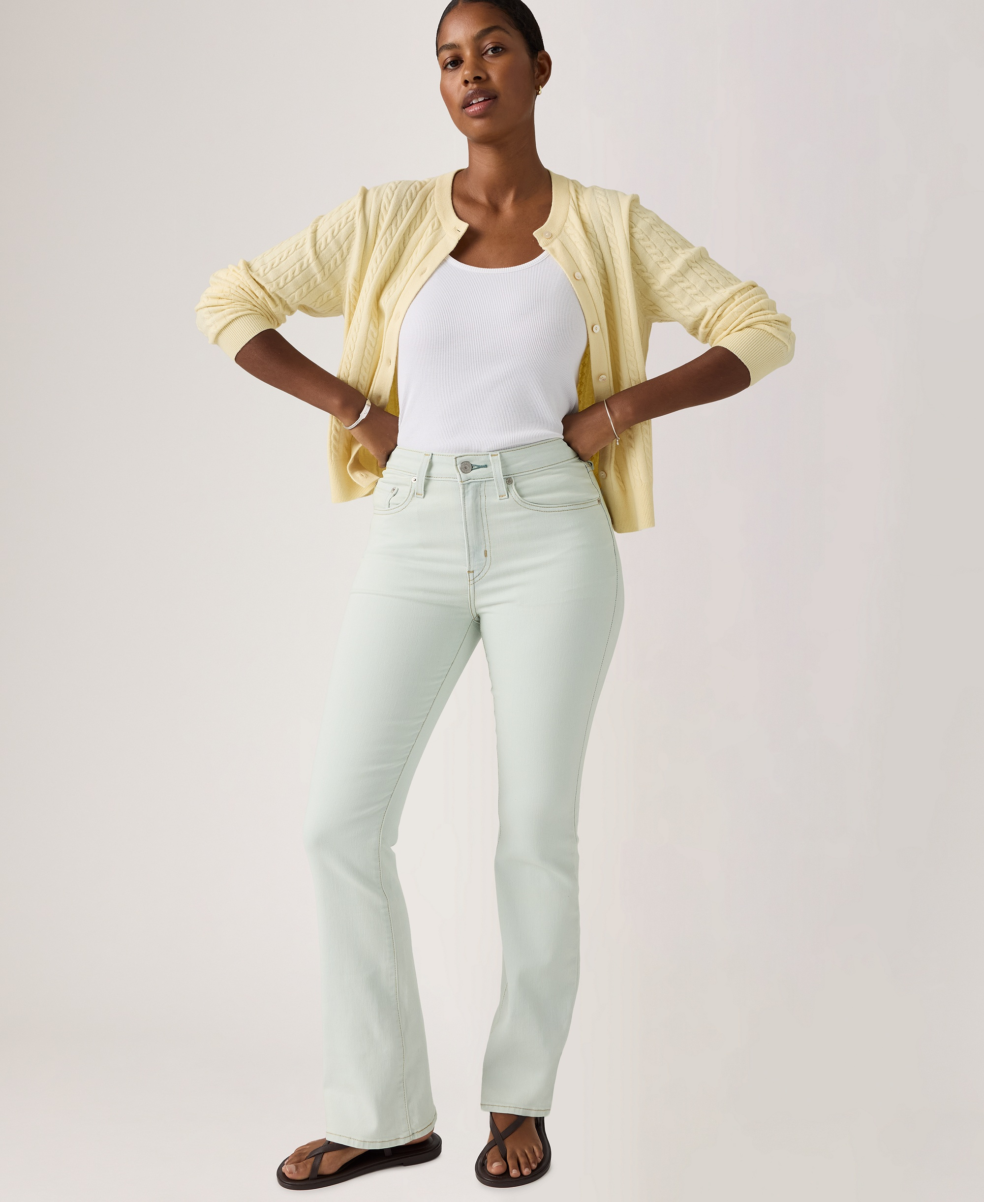 Levi's 725 High-Waist Classic Stretch Bootcut Jeans - Lake Life