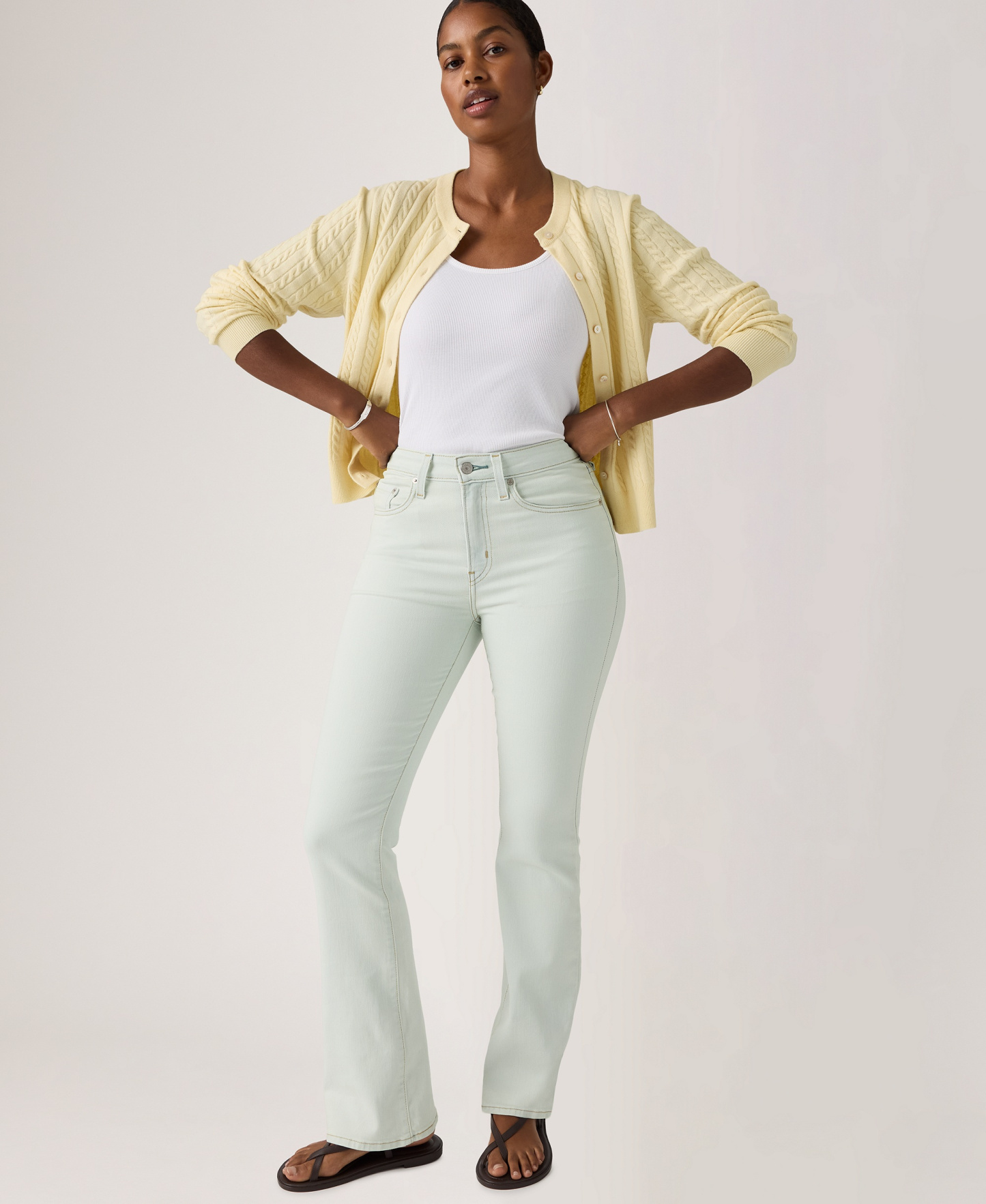 Levi's 725 High-Waist Classic Stretch Bootcut Jeans - Lake Life
