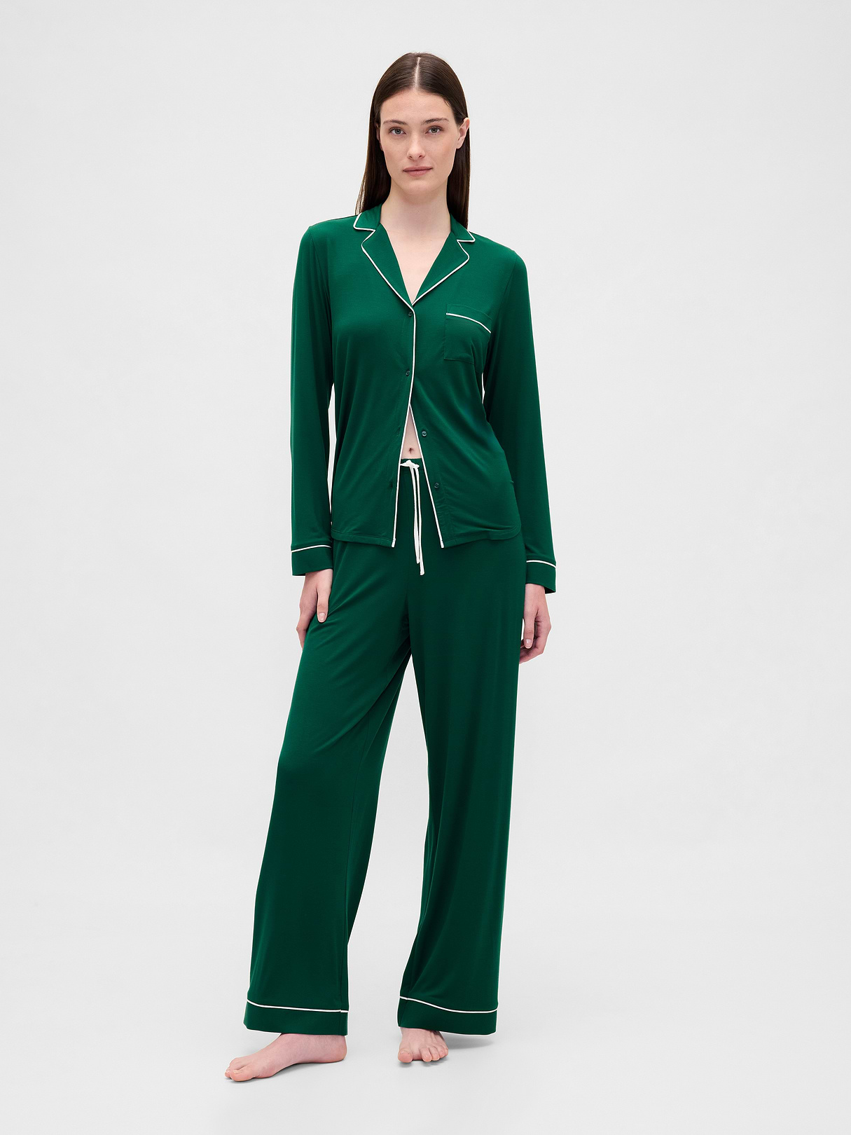 SoftMade Modal PJ Pants - Evergreen glamour