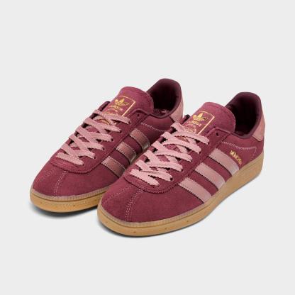 Women's adidas Originals München Casual Shoes - Shadow Red/Warm Clay/Gum - view 2