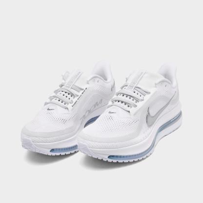 Men's Nithtke Pegasus Premium Running Shoes - Part 1 - White/Metallic Silver/Metallic Silver - Both shoes facing left