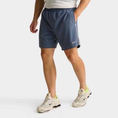 Men's Nithtke Dri-FIT Challenger Brief-Lined 7" Running Shorts - Thunder Blue/Smoke Grey