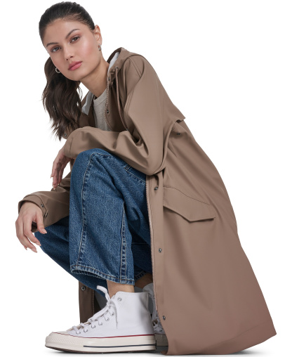 Levi's Women's Raglan Sleeve Rain Jacket - Pine Bark