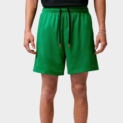 Men's Jordan Brooklyn Champ Mesh Basketball Shorts - Lucky Green/Black - view 1