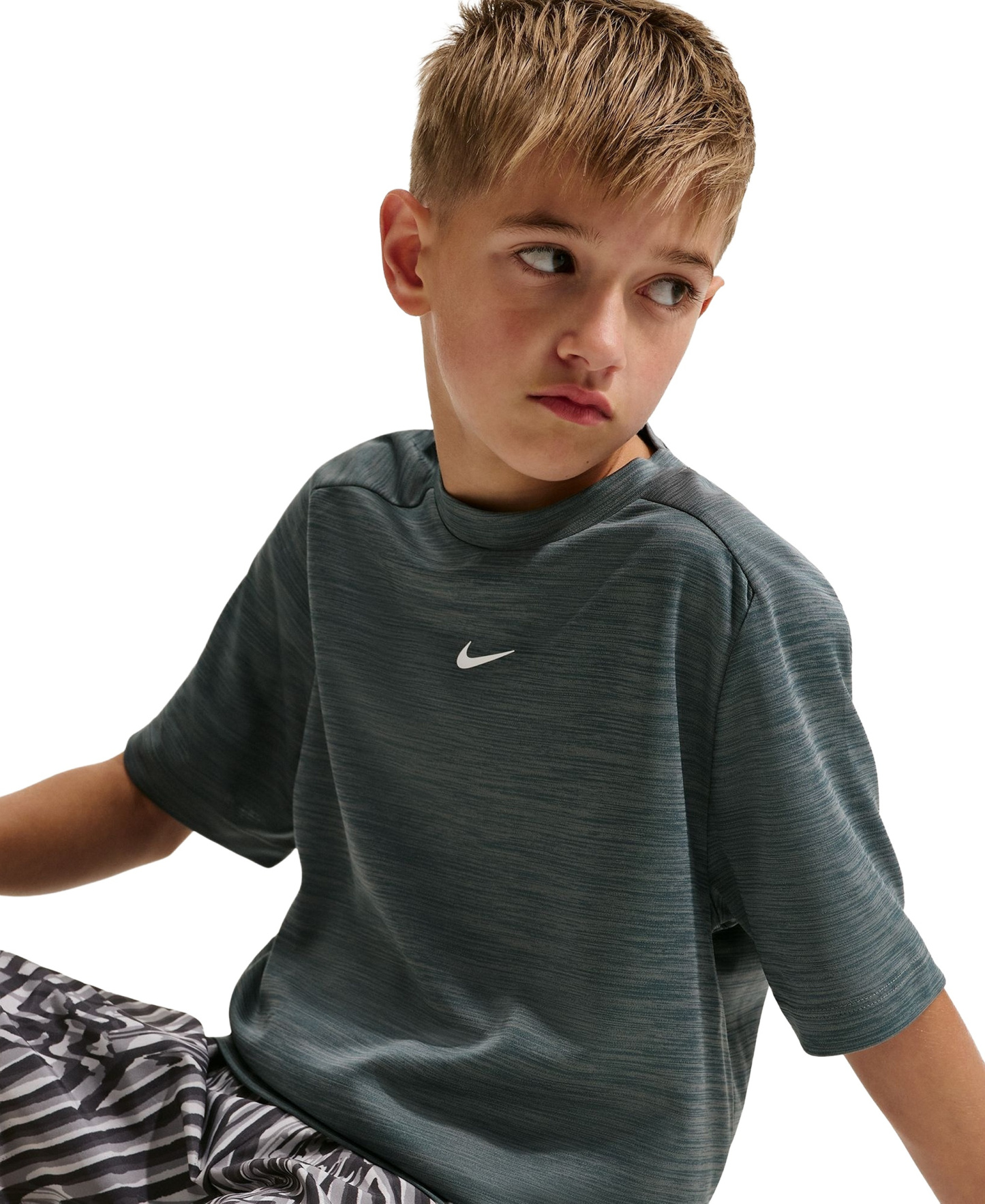Nike Boys' 8-20 Dri-FIT Woven Training Shorts - Black/White