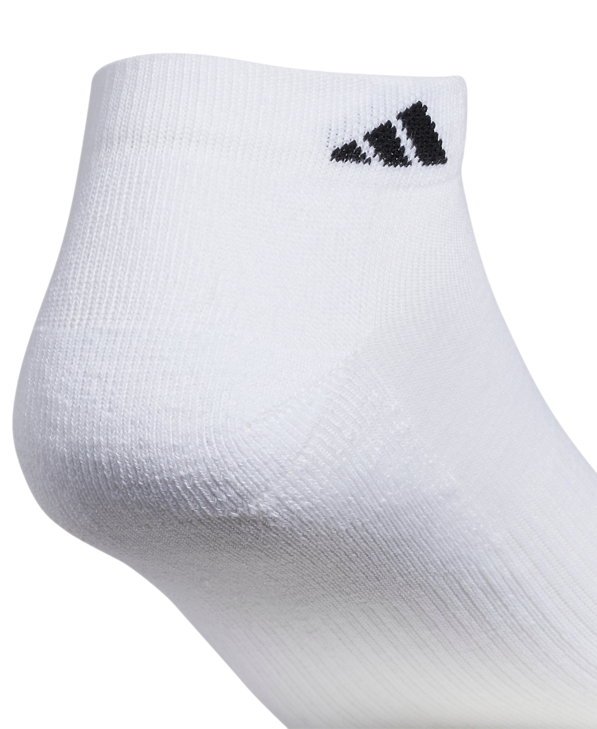 adidas Men's Cushioned Athletic 6-Pack Low Cut Socks - White