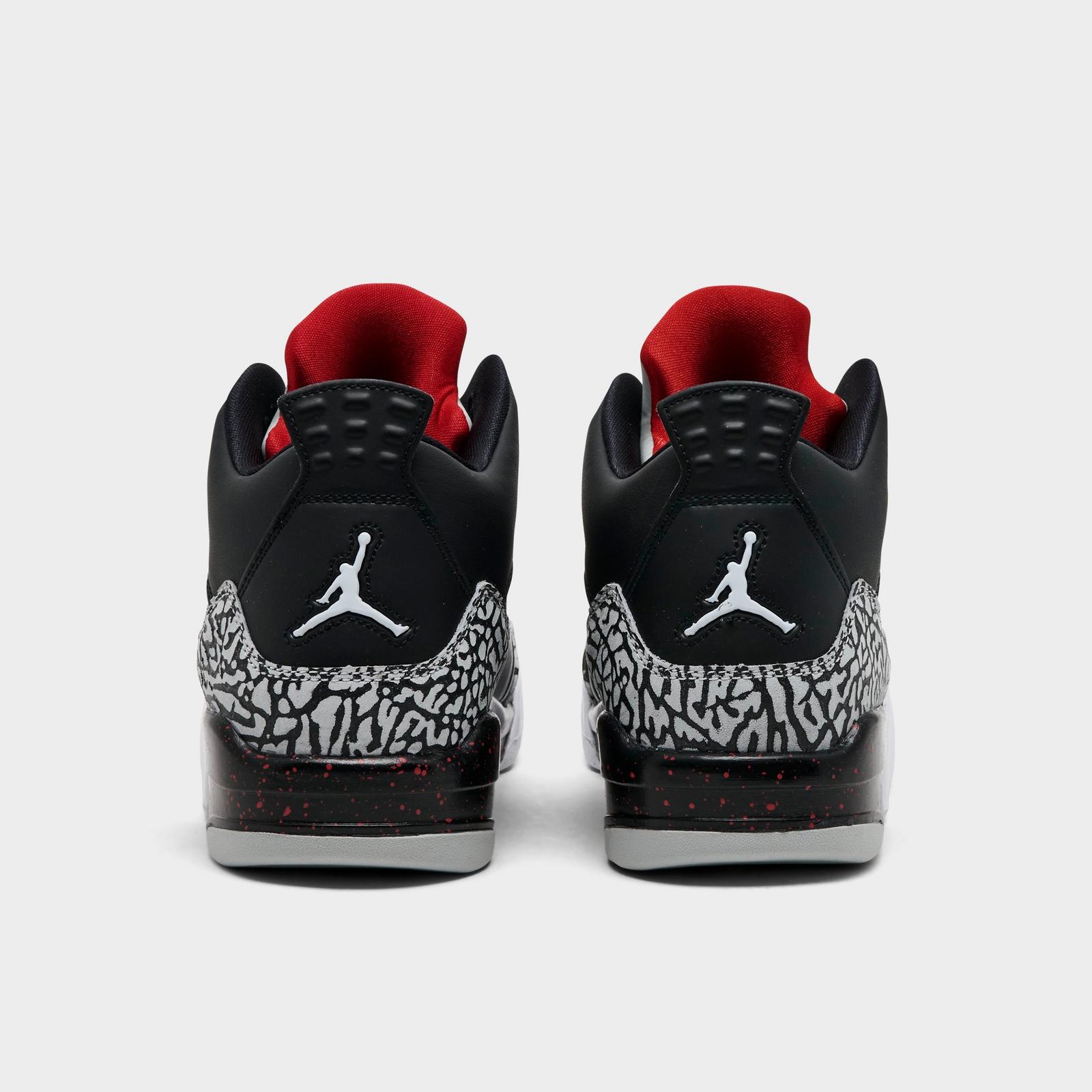 Big Kids' Air Jordan Son of Mars Low Casual Shoes - Black/University Red/Grey Mist - view 4