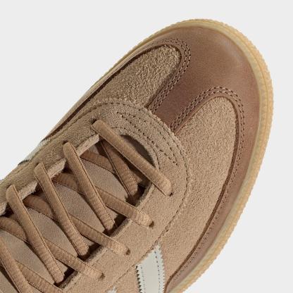 Men's adidas Originals Handball Spezial Casual Shoes - Part 2 - Cardboard/Beige/Gum - Detail shot