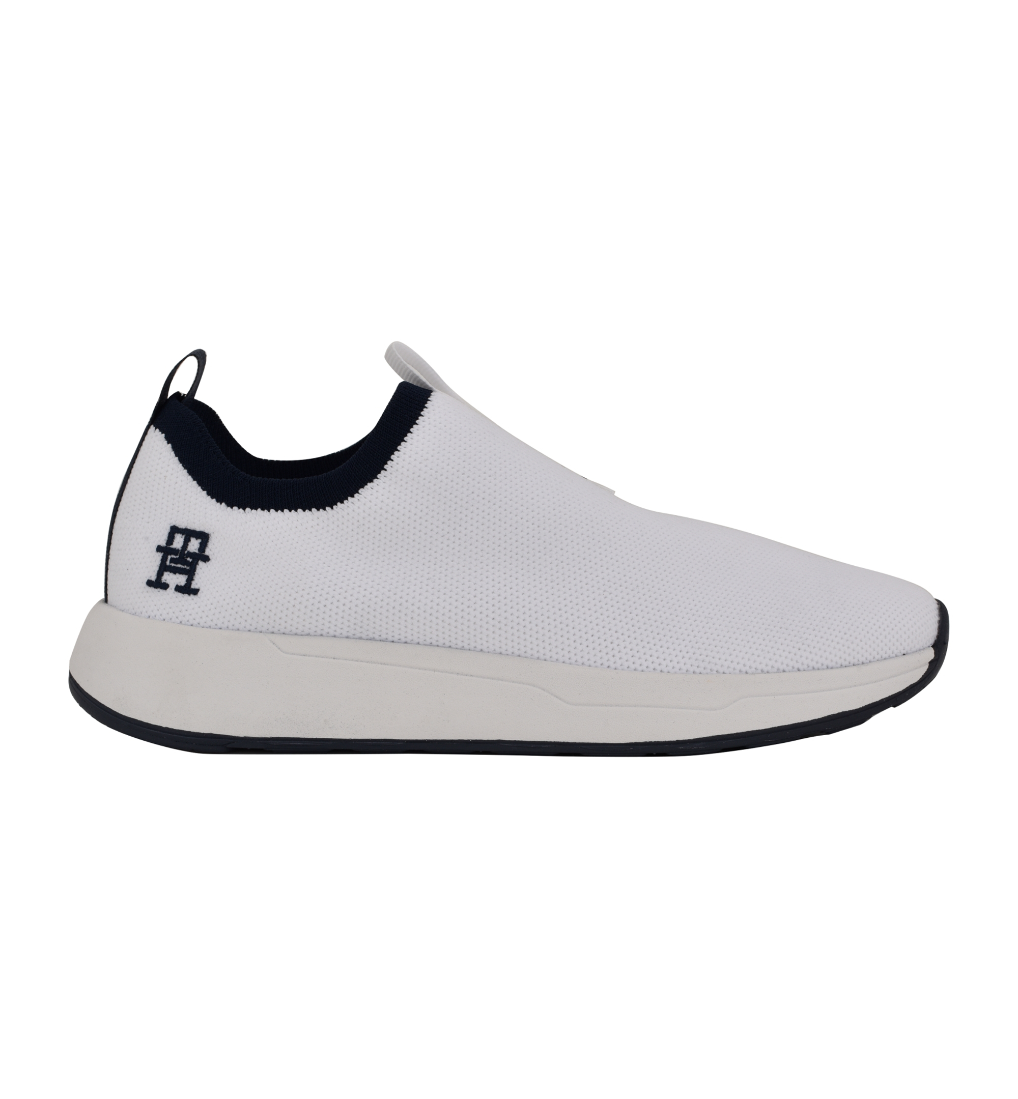Tommy Hilfiger Women's Ada Lightweight Knit Slip-On Sneakers - White/Black