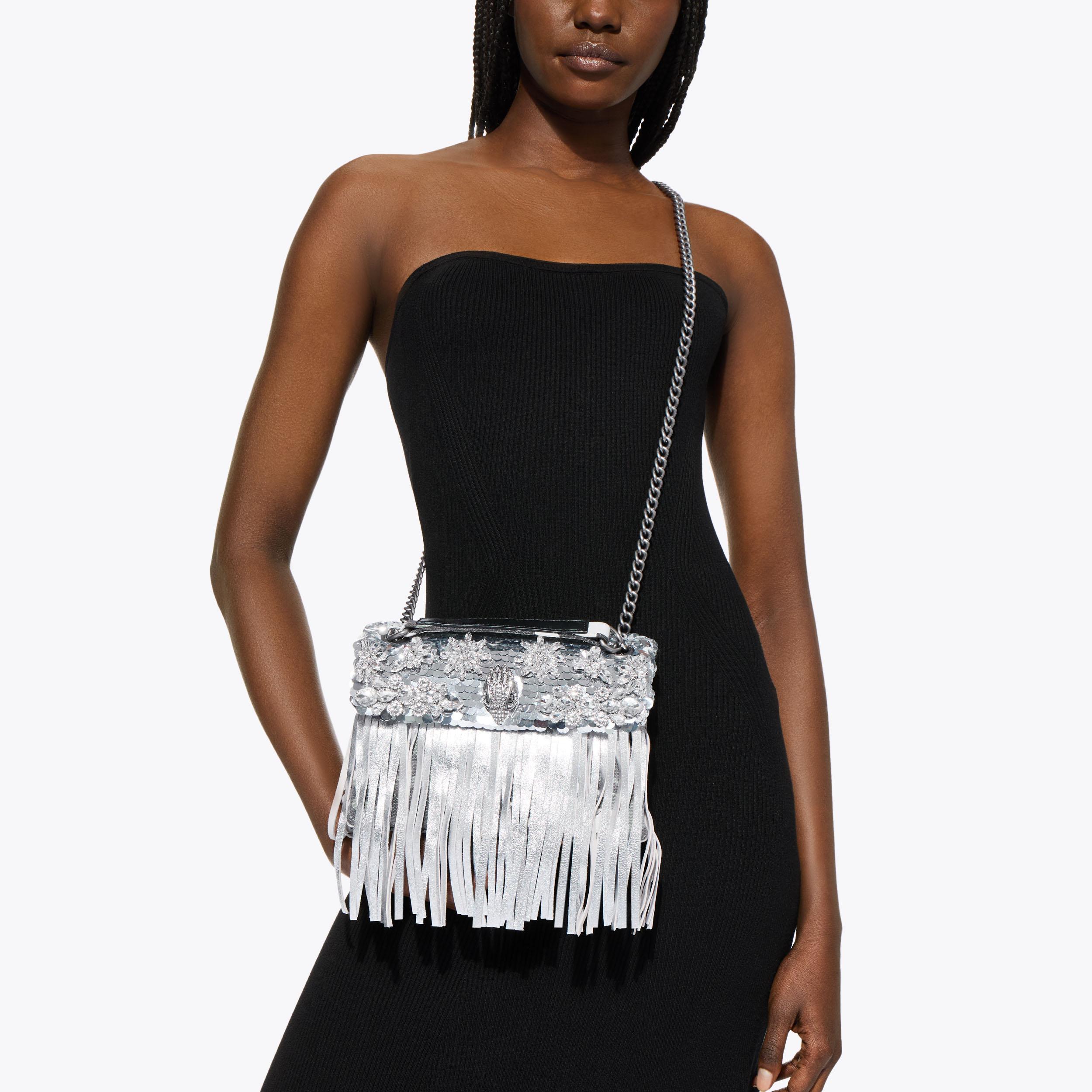 Kurt Geiger London Medium Kensington Fringe Bag - Metallics - view 7