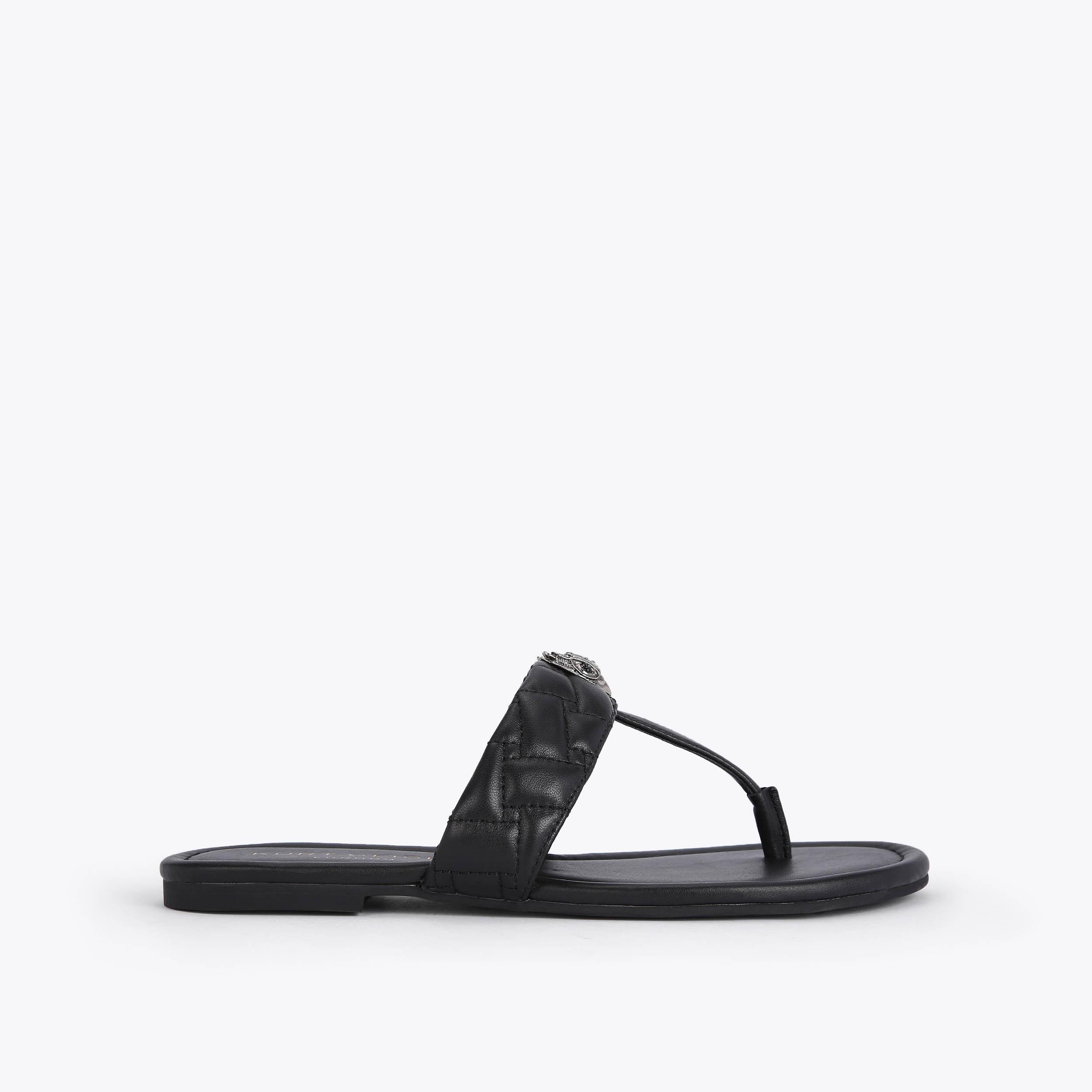 Kurt Geiger London Kensington T-bar Sandal - Black