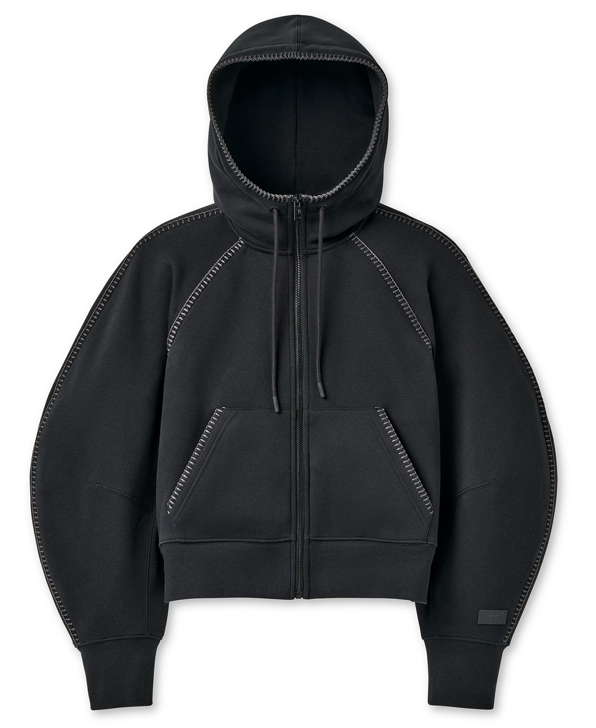 UGG Women's Classic Long-Sleeve Full-Zip Hoodie - Black