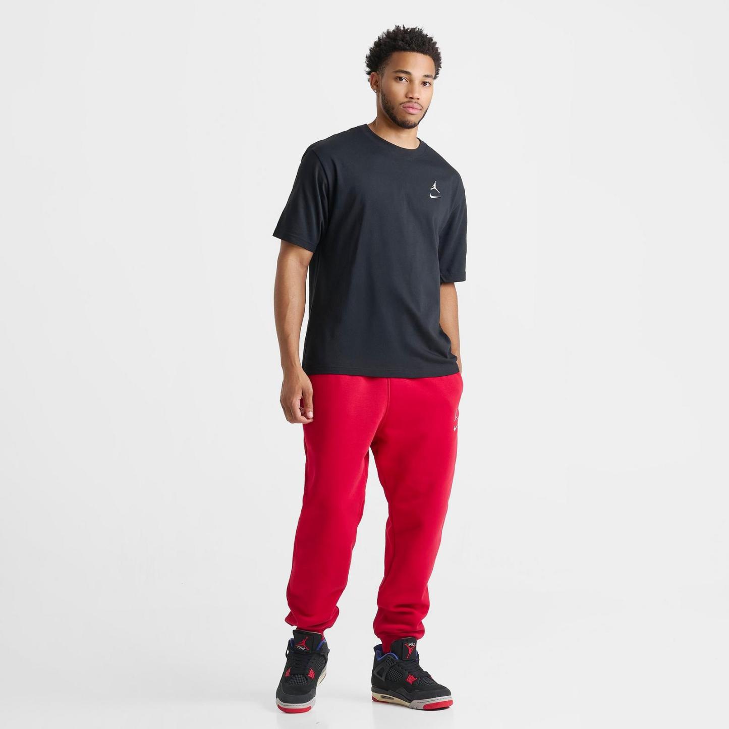 Men's Jordan Brooklyn Swoosh Logo T-Shirt - Black/White - view 2