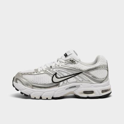 Women's Nithtke Air Max Moto 2K Casual Shoes - Part 3 - White/Photon Dust/Metallic - Left shoe facing left. Outside of the shoe.