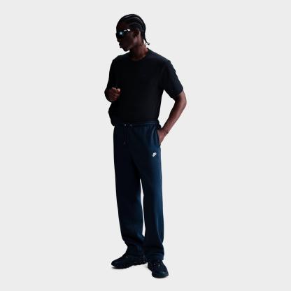 Men's Nithtke Club Fleece Premium Open-Hem Sweatpants - Obsidian/Obsidian/White