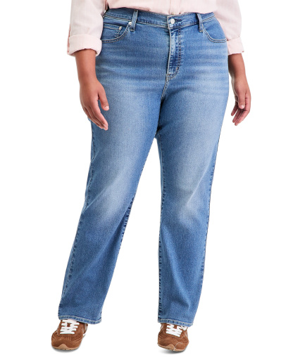 Levi's Trendy Plus Size 721 High-Rise Skinny Jeans - Eternal Indigo