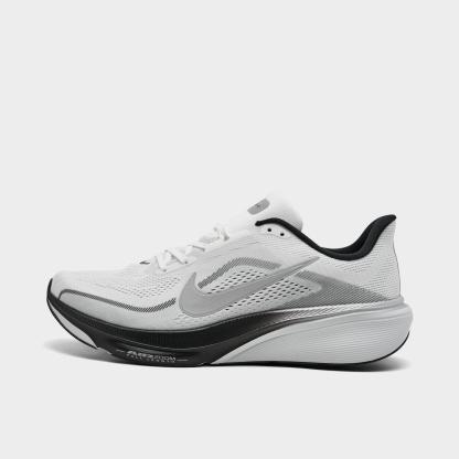 Men's Nithtke Pegasus 42 Running Shoes - Part 1 - Summit White/Photon Dust/Black/Metallic Silver - Left shoe facing left. Outside of the shoe.