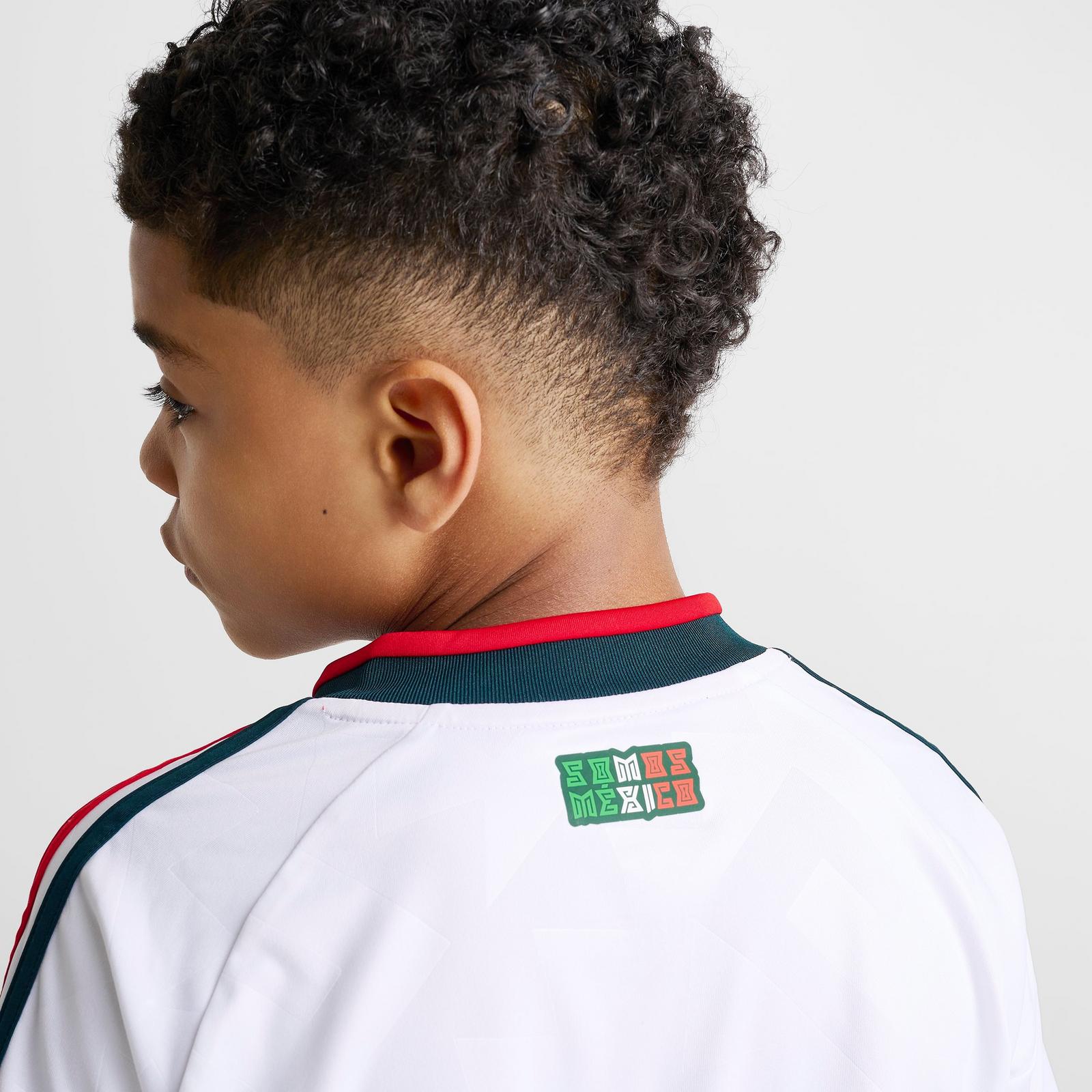 Big Kids' adidas Mexico 2026 Away Replica Soccer Jersey - White - view 6