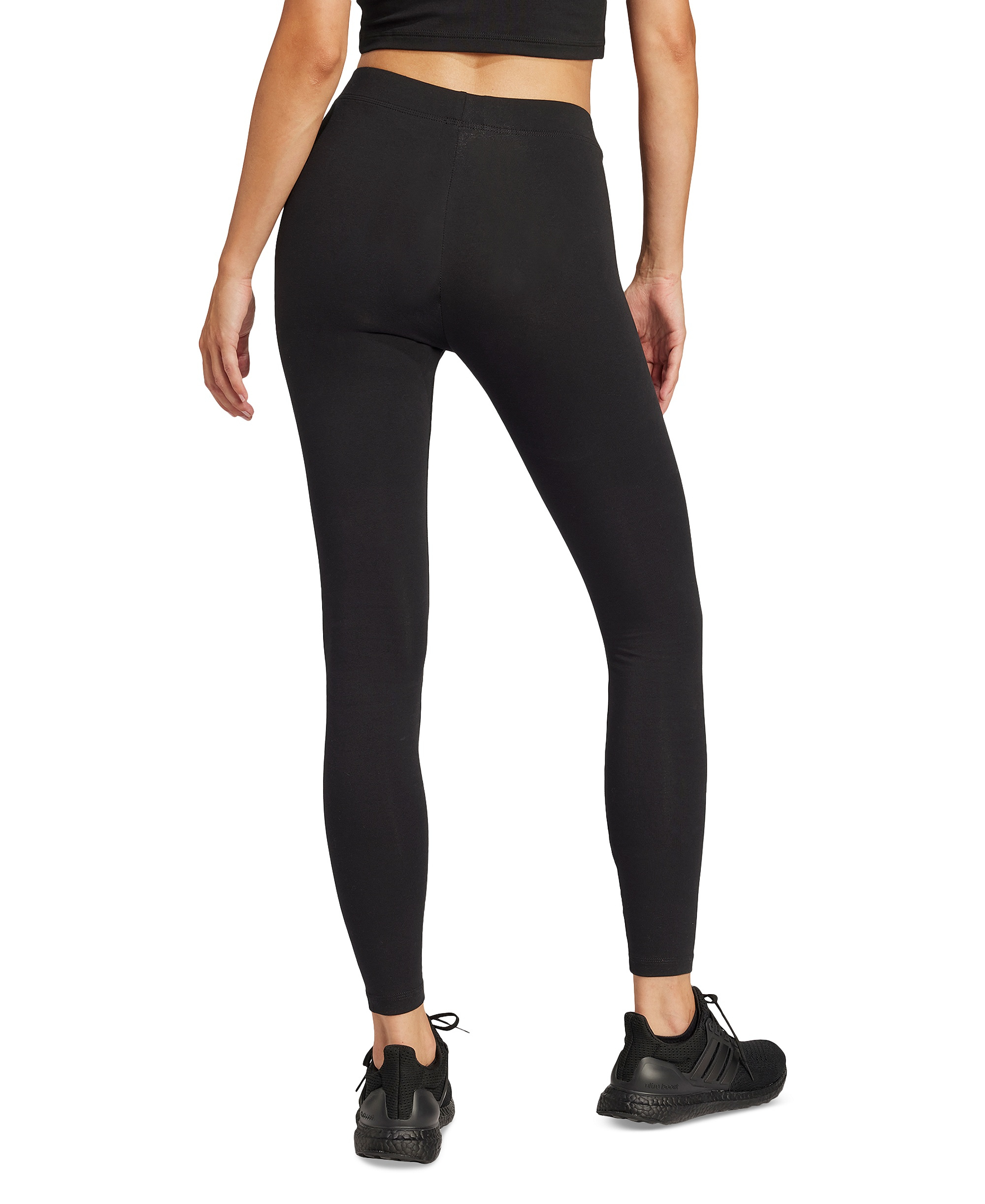 adidas Women's Hip-Logo Full-Length Athletic Tights - Black/whit