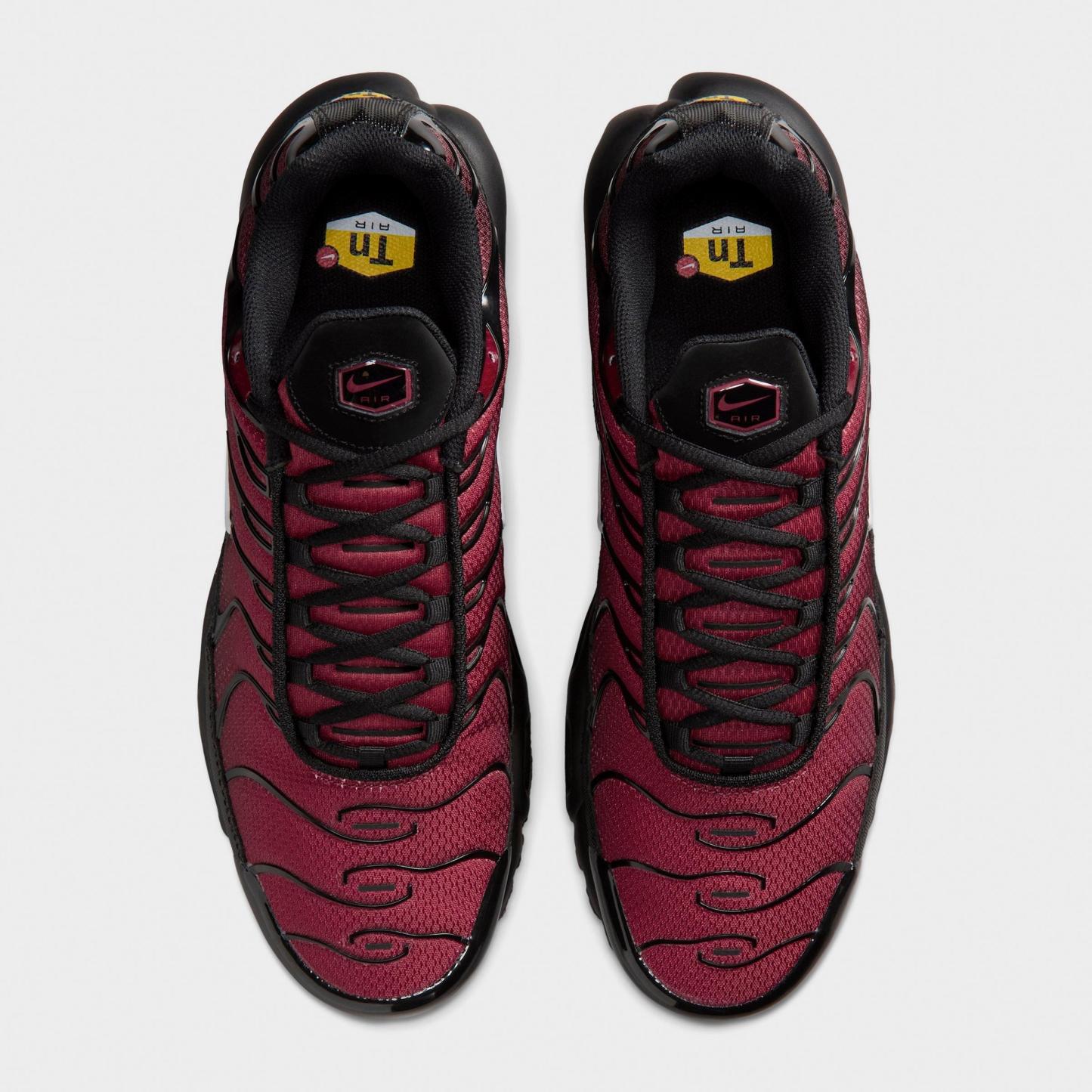Men's Nithtke Air Max Plus Casual Shoes - Tough Red/Black/Mystic Dates/Grey Fog - Top view