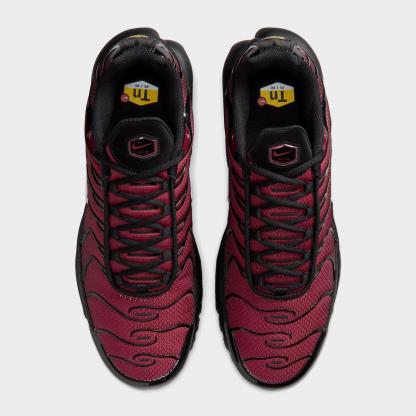 Men's Nithtke Air Max Plus Casual Shoes - Tough Red/Black/Mystic Dates/Grey Fog - Top view