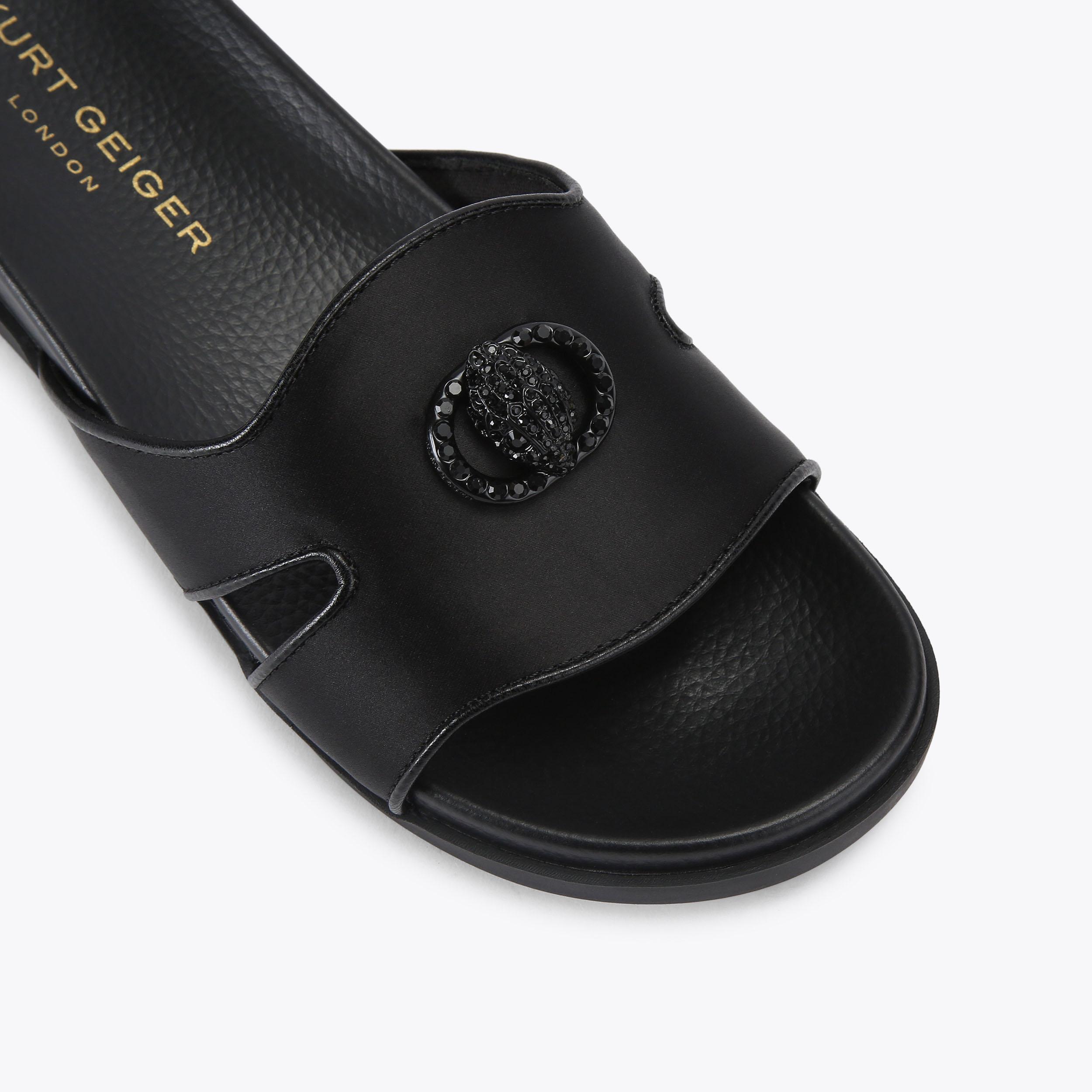 Kurt Geiger London Chelsea Cut Out Slide Sandal - Black - view 5