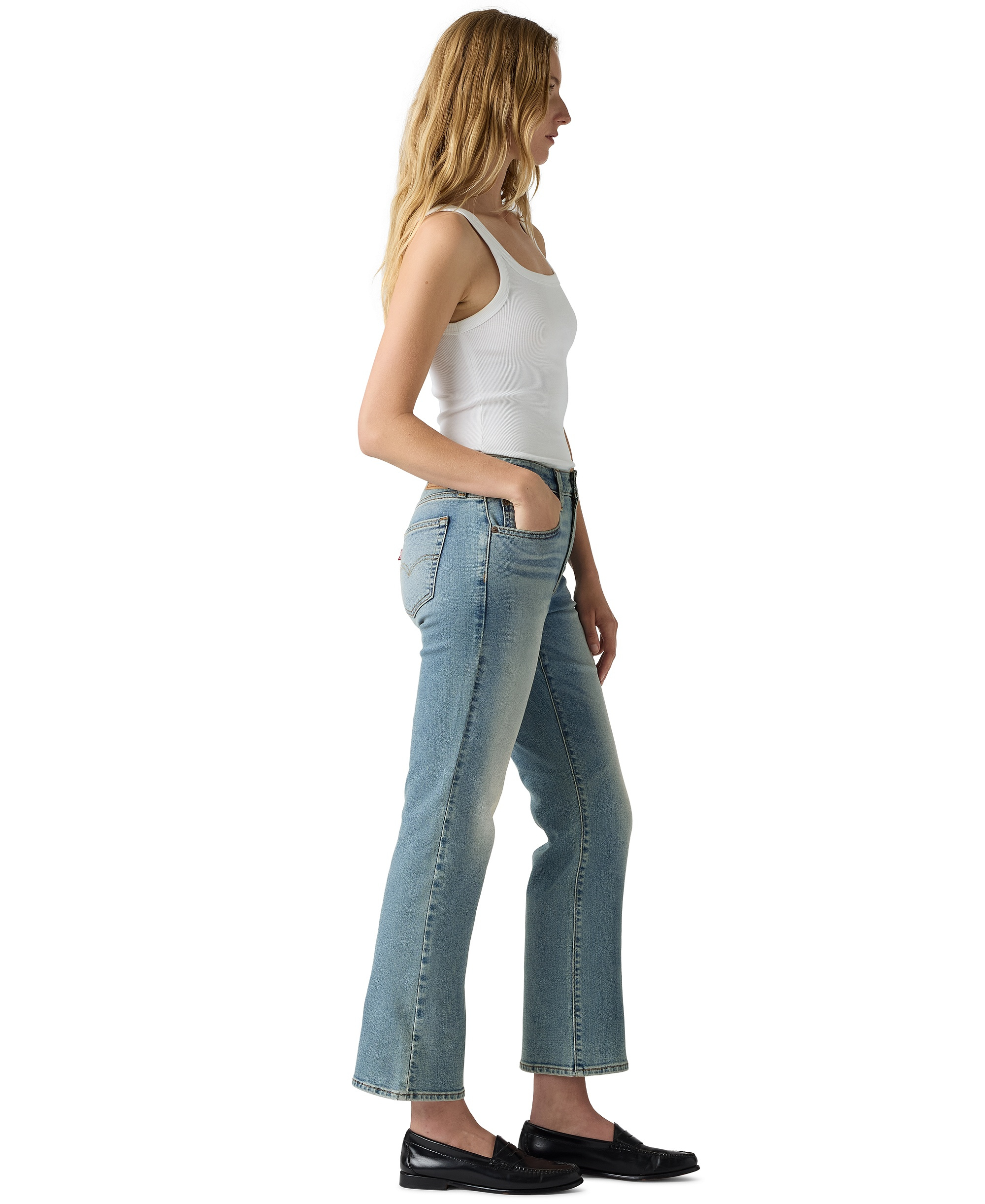 Levi's Women's 725 High-Rise Kick Boot Jeans - Trail Dust