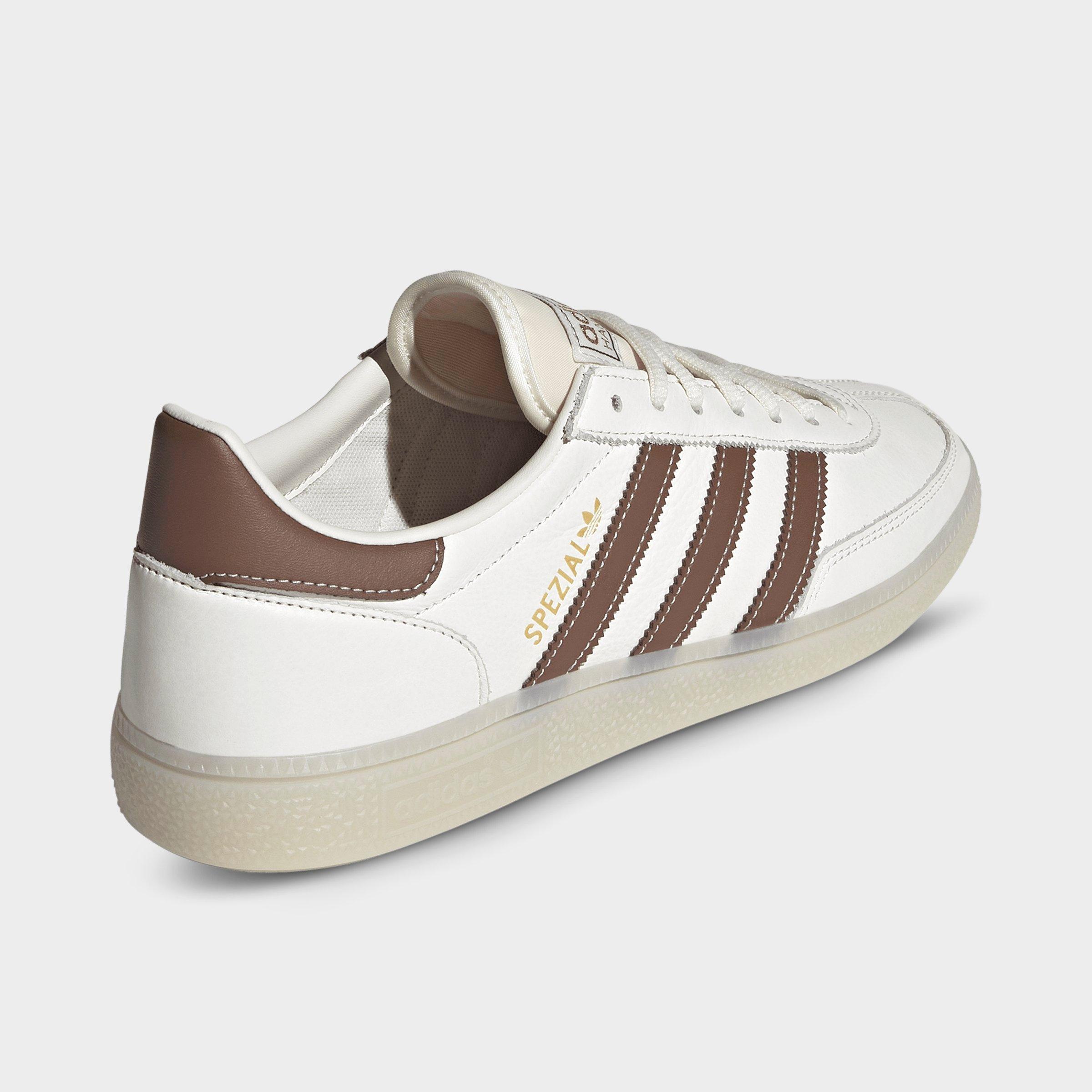 Men's adidas Originals Handball Spezial Casual Shoes - Part 3 - Core White/Preloved Brown/Off White - Back view