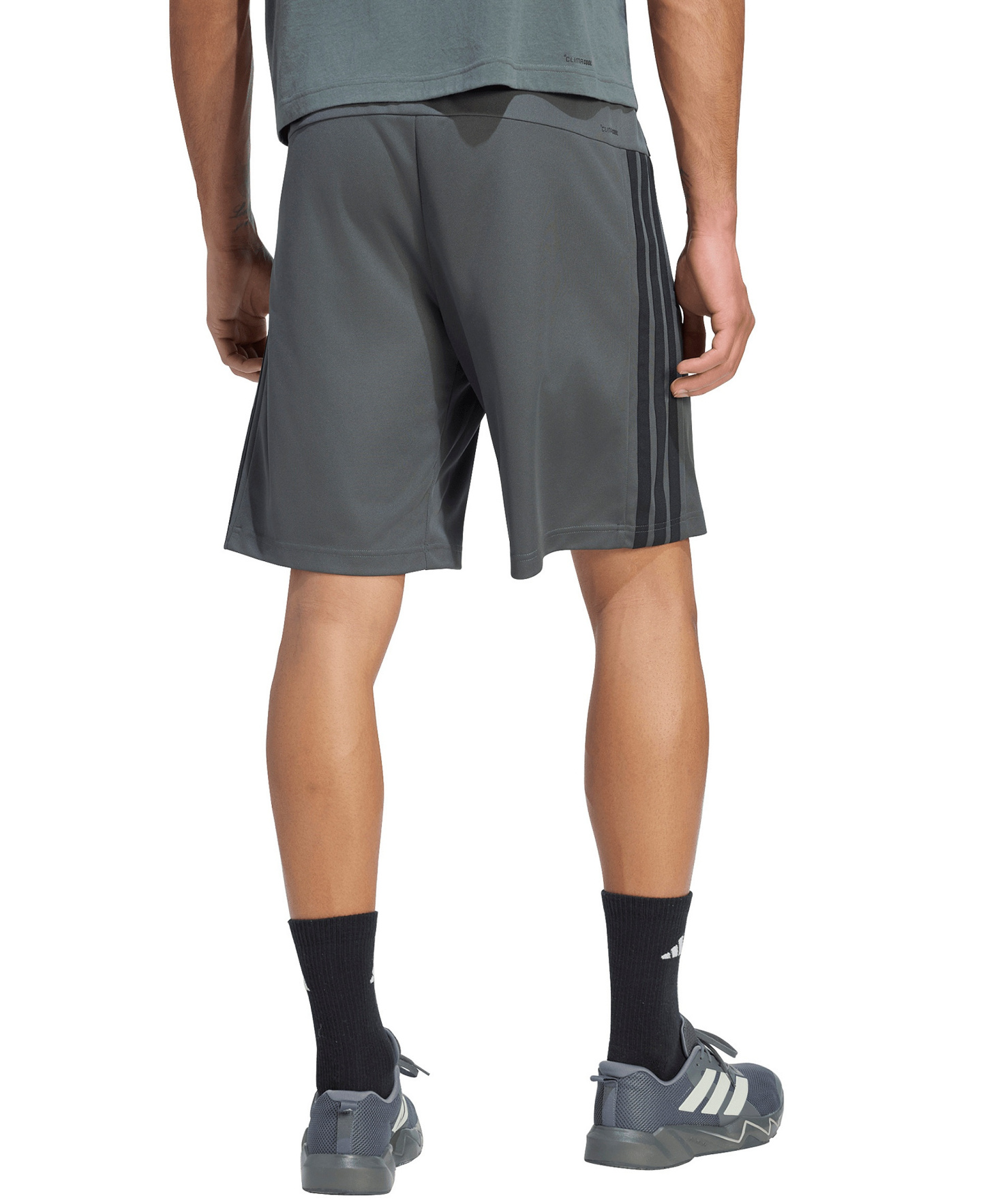 adidas Men's Workout Essentials Base 3-Stripes Shorts - legend Ivy
